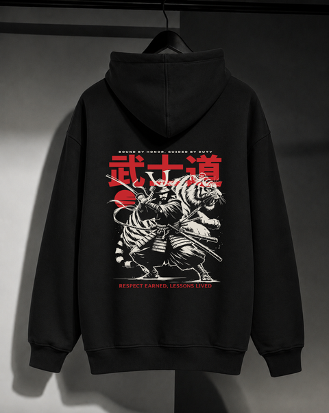 Чоловіче оверсайз худі з принтом Samurai, XL N18c фото