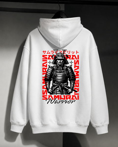 Чоловіче оверсайз худі з принтом Samurai, XL N12c фото