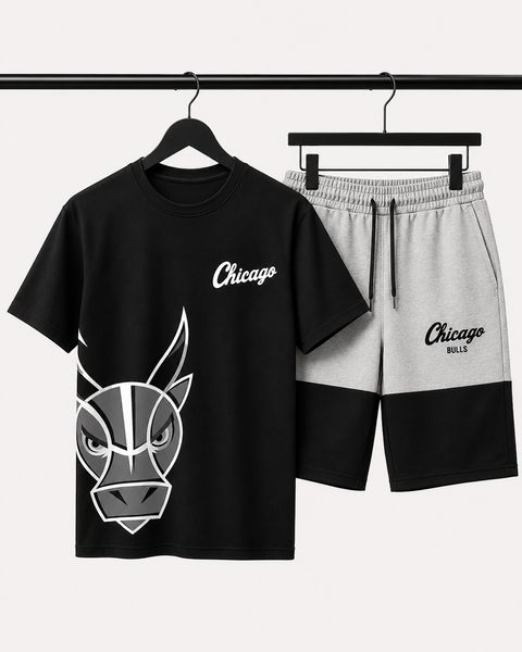 Чоловічий літній комплект футболка, шорти, Chicago Bulls, XS CB01 фото