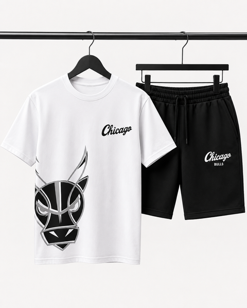 Чоловічий літній комплект футболка, шорти, Chicago Bulls, XS CB03 фото
