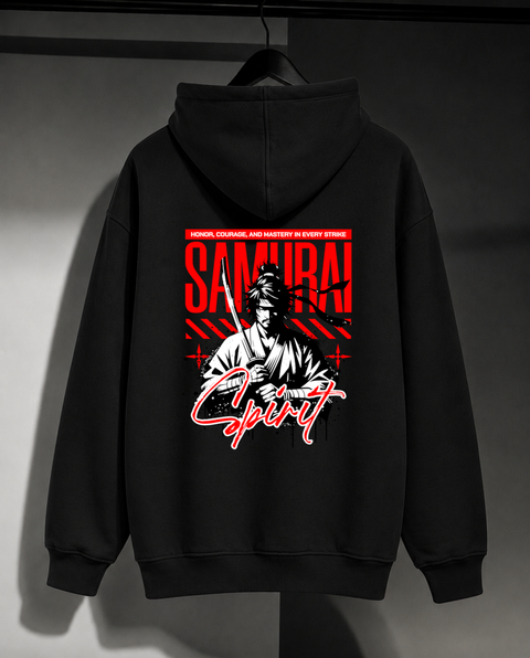 Чоловіче оверсайз худі з принтом Samurai, XL N14c фото