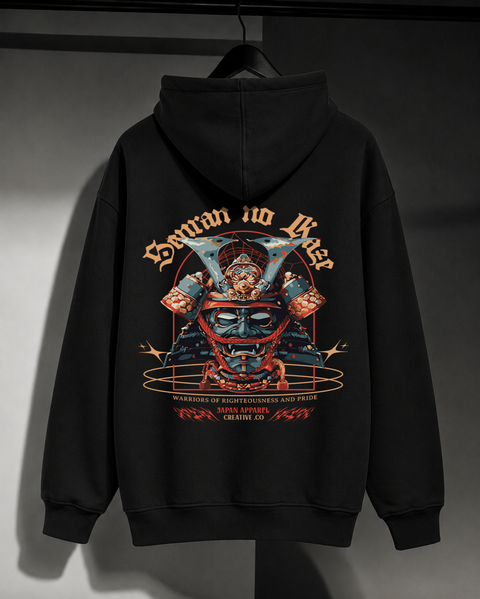 Чоловіче оверсайз худі з принтом Samurai, XL N15c фото